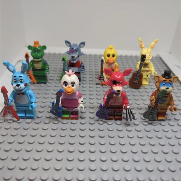 8 Minifigures - Custom FNAF Five Nights At Freddy's Minifigures Figure Toy - Picture 8 of 8